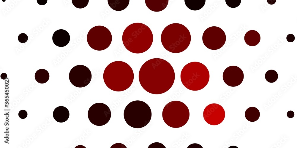 Light Red vector pattern with spheres. Glitter abstract illustration with colorful drops. Pattern for business ads. Light Red vector pattern with spheres. Glitter abstract illustration with colorful drops. Pattern for business ads.