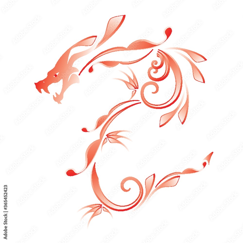 Obraz premium dragon tattoo