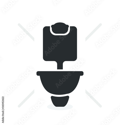 Wc Toilet bowl vector icon