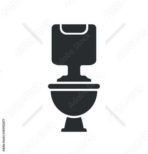 Wc Toilet bowl vector icon