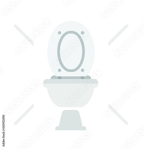 Wc Toilet bowl vector icon