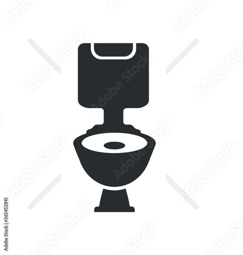 Wc Toilet bowl vector icon