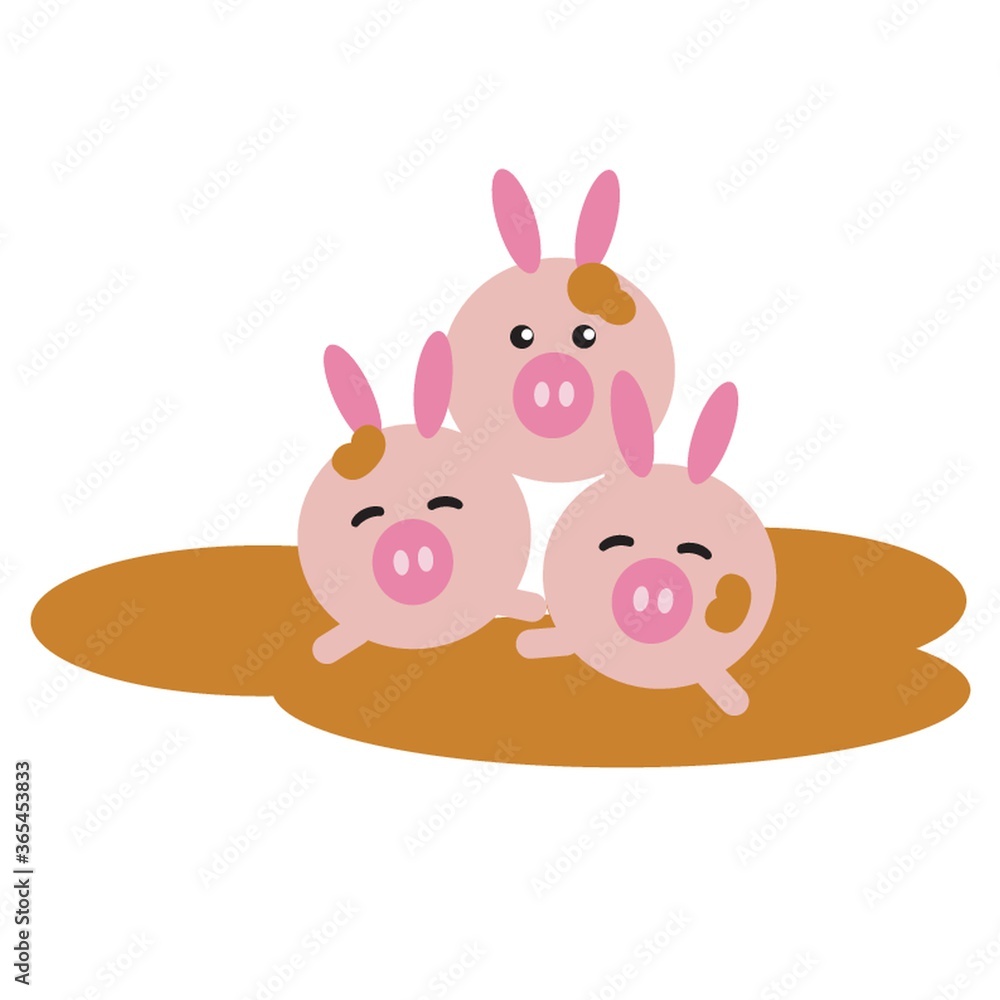 piglet cartoons playing in the mud piglet cartoons playing in the mud