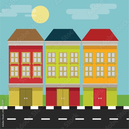 building beside road