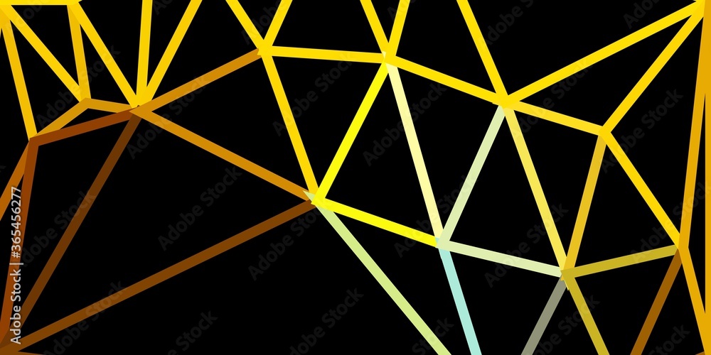 Light blue, yellow vector gradient polygon wallpaper.