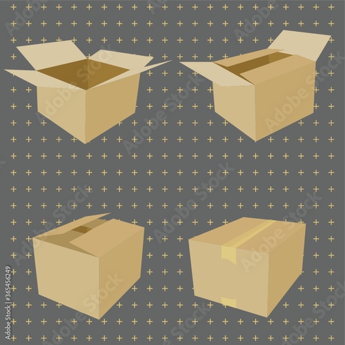 cardboard boxes