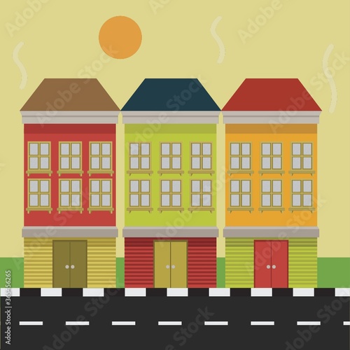 building beside road