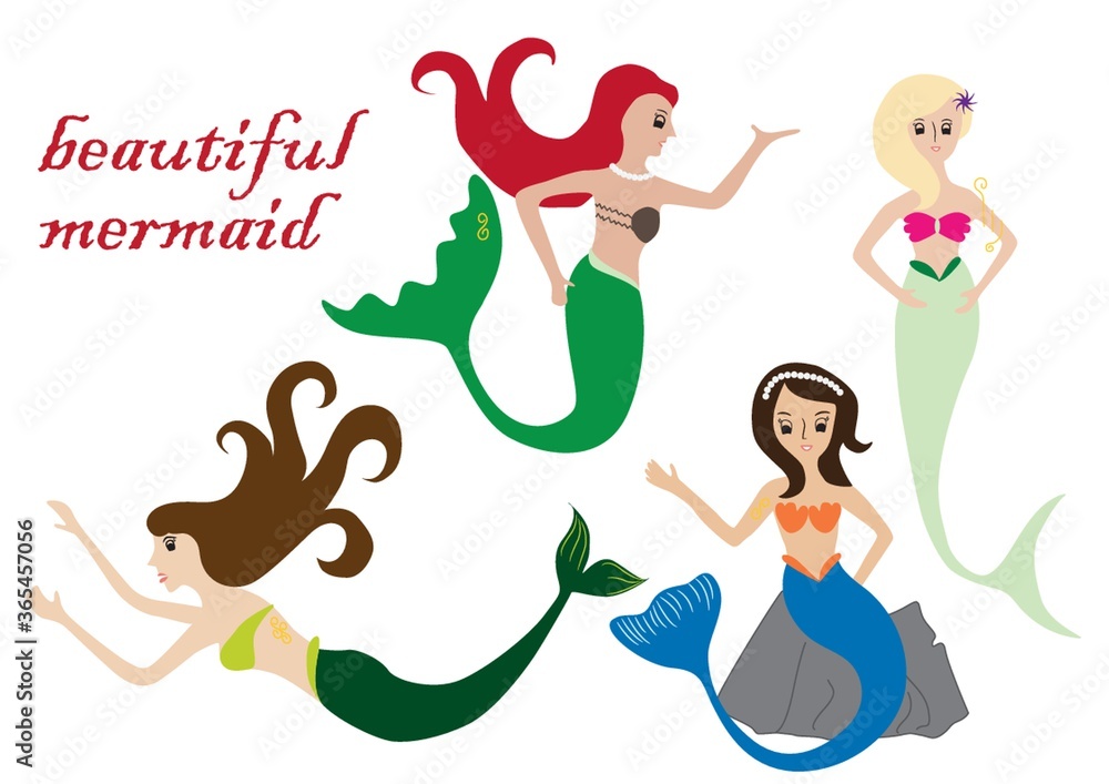 Obraz premium beautiful mermaids