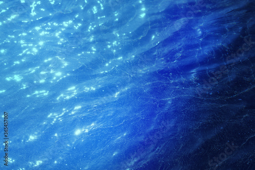 Photo background of blue sea water