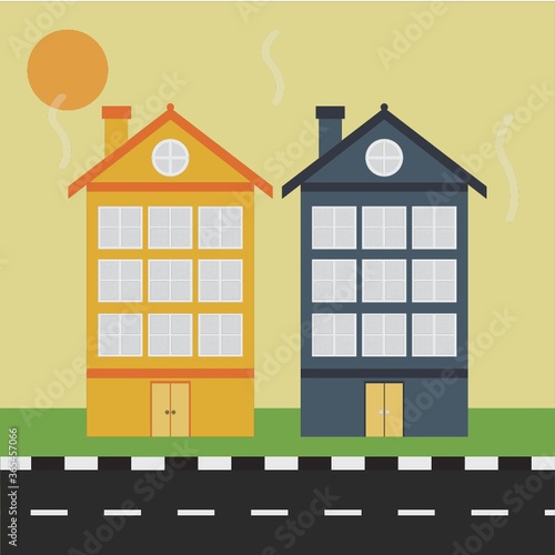 building beside road