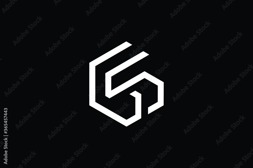 Minimal Innovative Initial GS logo and SG logo. Letter GS SG creative elegant Monogram. Premium Business logo icon. White color on black background Minimal Innovative Initial GS logo and SG logo. Letter GS SG creative elegant Monogram. Premium Business logo icon. White color on black background