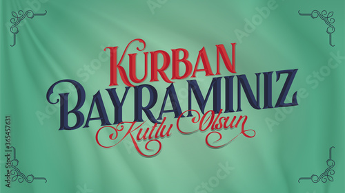 Happy Feast of the Sacrifice (Turkish: Kurban Bayraminiz Kutlu Olsun) Billboard, e Card, Social Media Design
