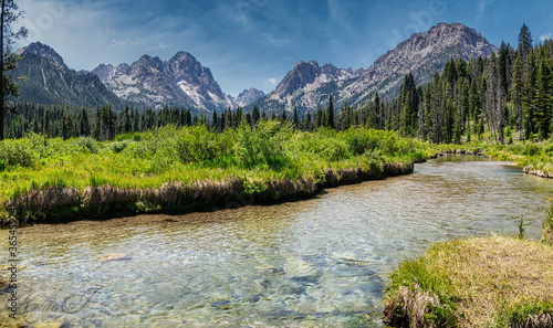Bild auf Leinwand Fish Hook Creek Trail, Stanley, Idaho