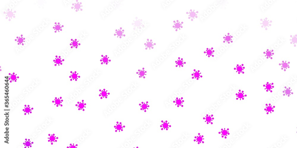 Light purple vector pattern with coronavirus elements. Light purple vector pattern with coronavirus elements.