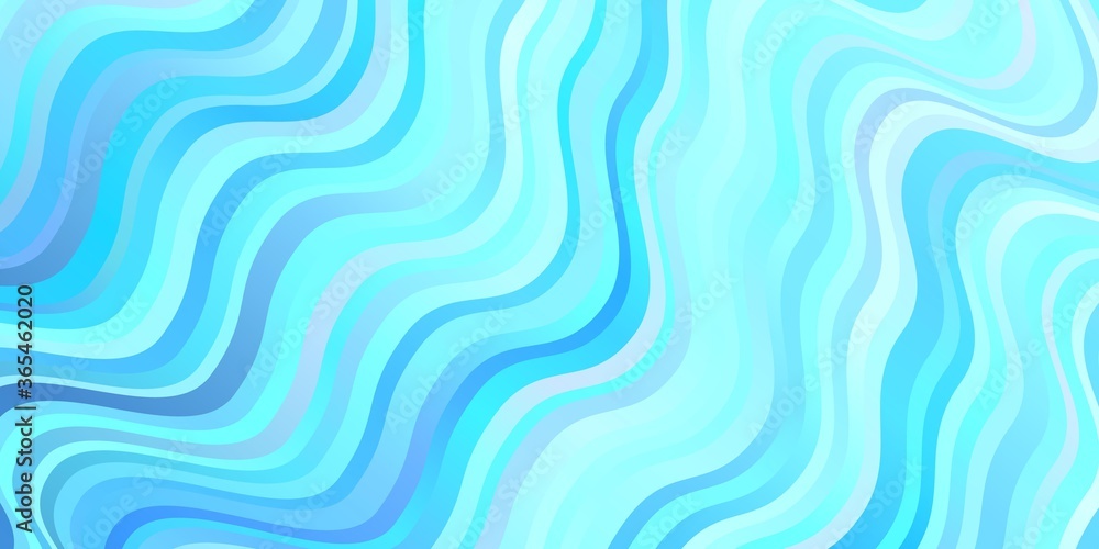 Fototapeta premium Light BLUE vector texture with circular arc.