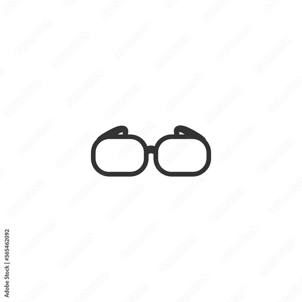 Glasses isolated line icon for web and mobile Glasses isolated line icon for web and mobile