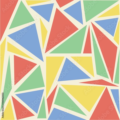 triangle mosaic pattern © captainvector