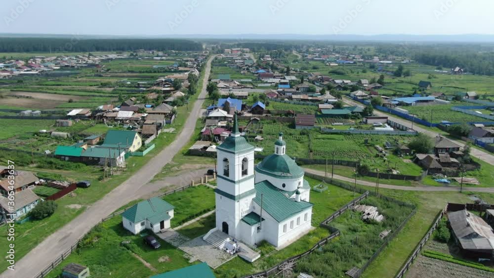 bird's-eye view of the Church bird's-eye view of the Church
