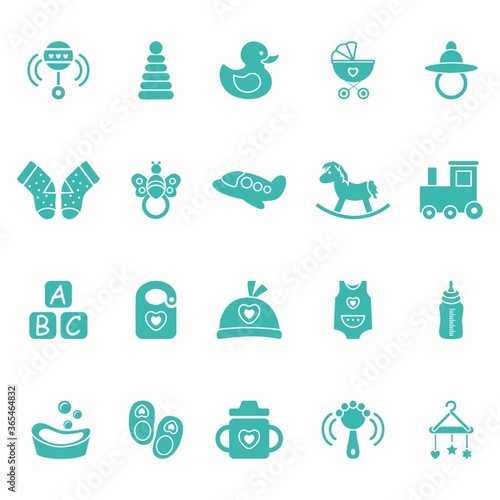 baby icon set
