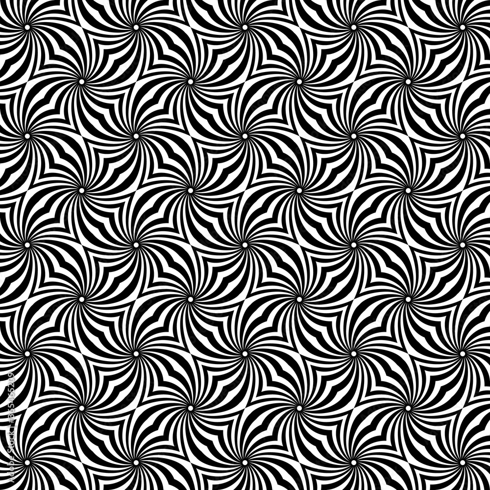 Fototapeta premium Vector geometric pattern with distortion effect