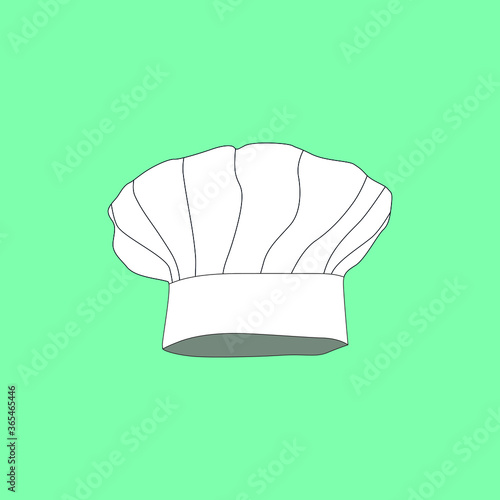 Illustration of chef's hat. Design element for logo, label, sign, poster, t shirt.