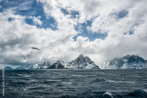 South Georgia island, with an expedition ship onwards to Antarctica © Ron van der Stappen