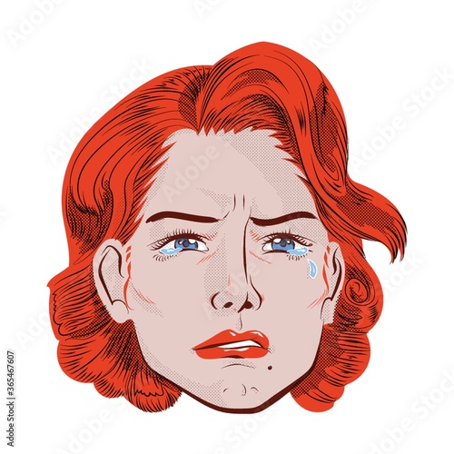 woman crying