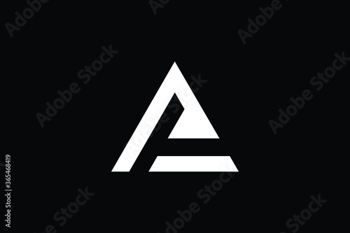 Minimal Innovative Initial AP logo and PA logo. Letter AP PA creative elegant Monogram. Premium Business logo icon. White color on black background