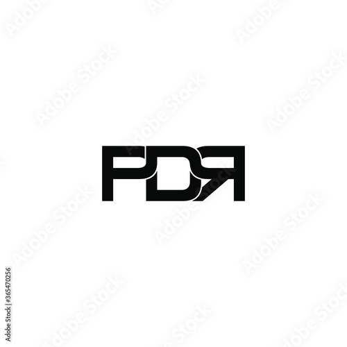 Free Download pdr letter original monogram logo design - GFXLoad