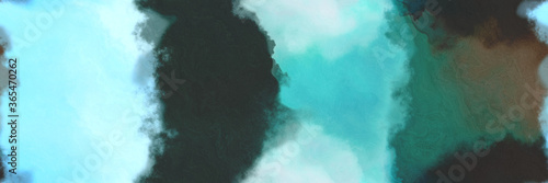 abstract watercolor background with watercolor paint style with dark slate gray, pale turquoise and sea green colors