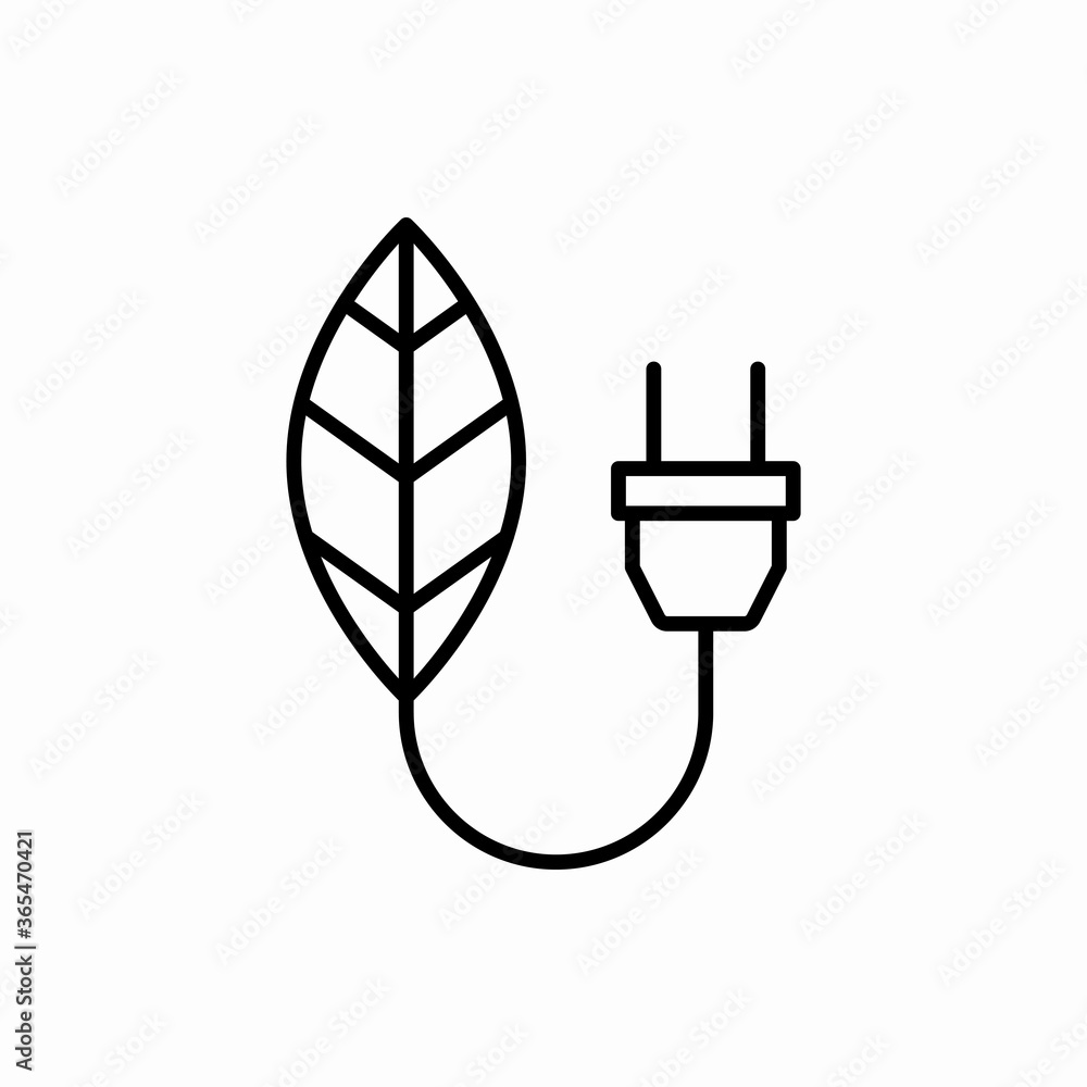 Outline leaf energy icon.Leaf energy vector illustration. Symbol for web and mobile Outline leaf energy icon.Leaf energy vector illustration. Symbol for web and mobile
