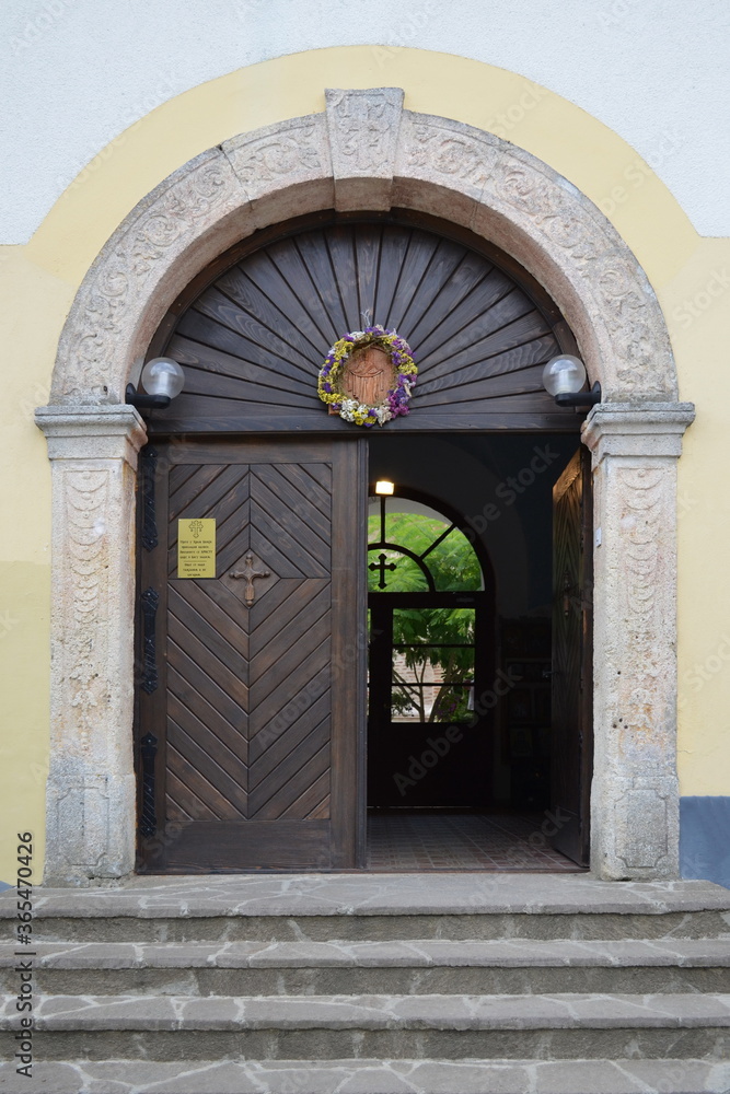 Entrance to the Serbian Ortodox Monastery, Velika Remeta at Fruška Gora mountain