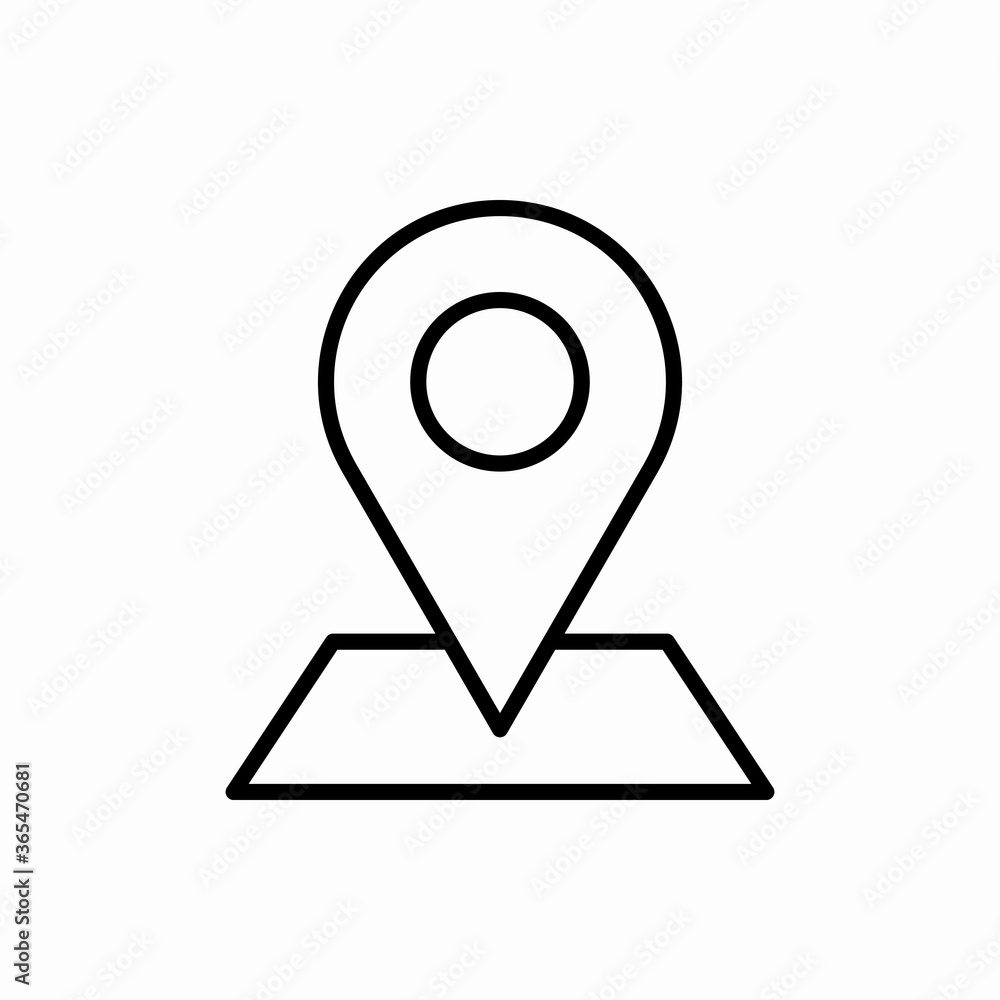 Outline location icon.Location vector illustration. Symbol for web and mobile Outline location icon.Location vector illustration. Symbol for web and mobile