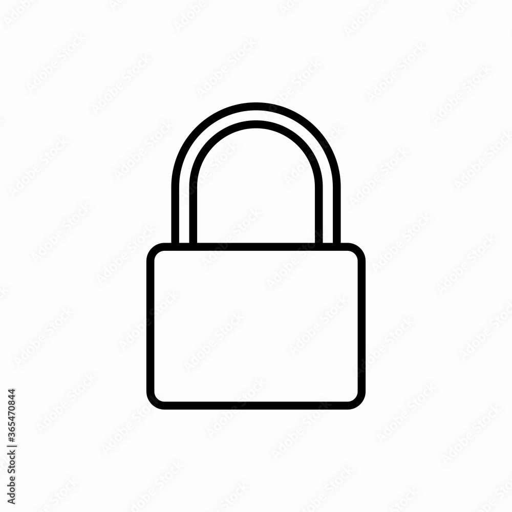 Outline lock icon.Lock vector illustration. Symbol for web and mobile Outline lock icon.Lock vector illustration. Symbol for web and mobile