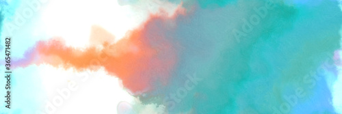 abstract watercolor background with watercolor paint style with medium turquoise, light gray and ash gray colors © Eigens