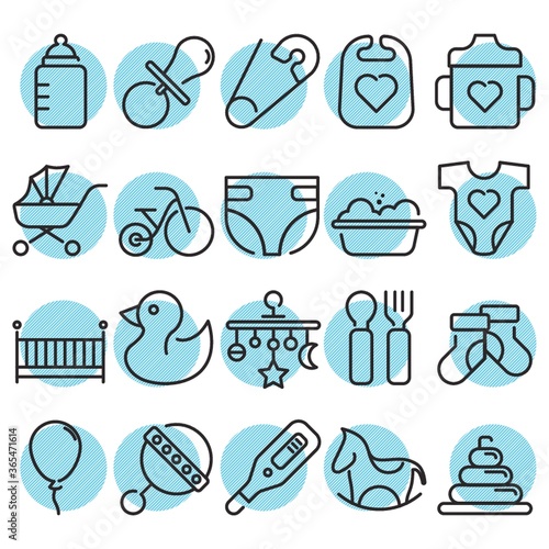 baby icon set