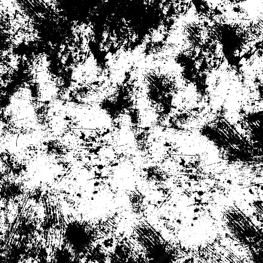 Black and white grunge texture. Vector abstract monochrome background. Old worn surface covered with dirt, scratches, cracks Black and white grunge texture. Vector abstract monochrome background. Old worn surface covered with dirt, scratches, cracks