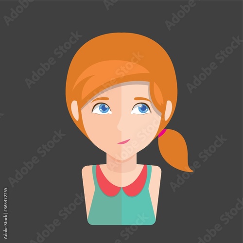 girl smirking