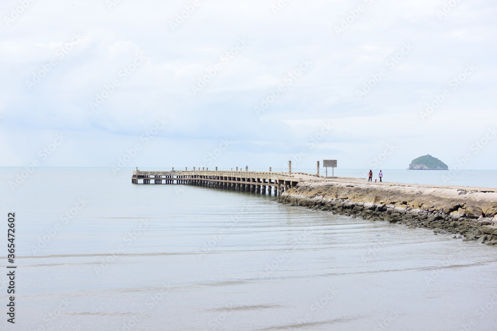 Sea view with morning light atmosphere