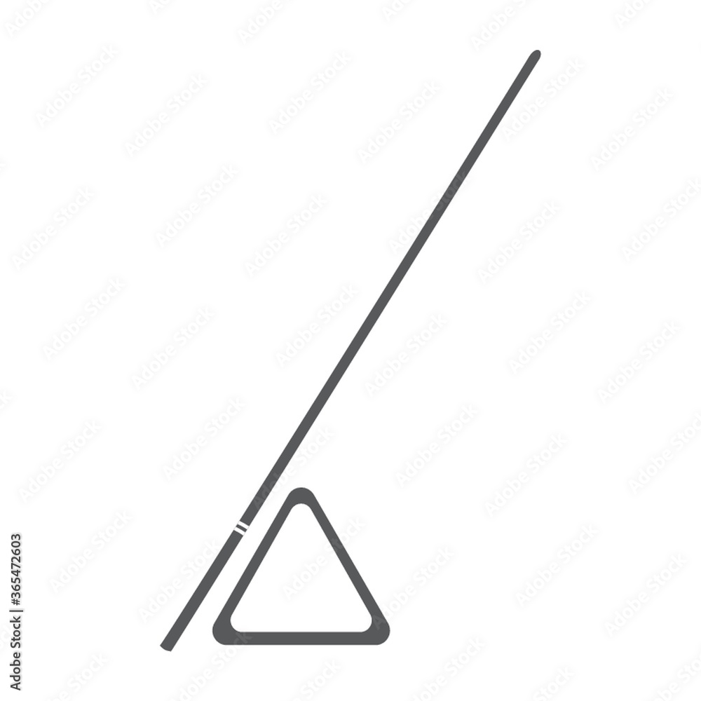 snooker triangle and cue snooker triangle and cue