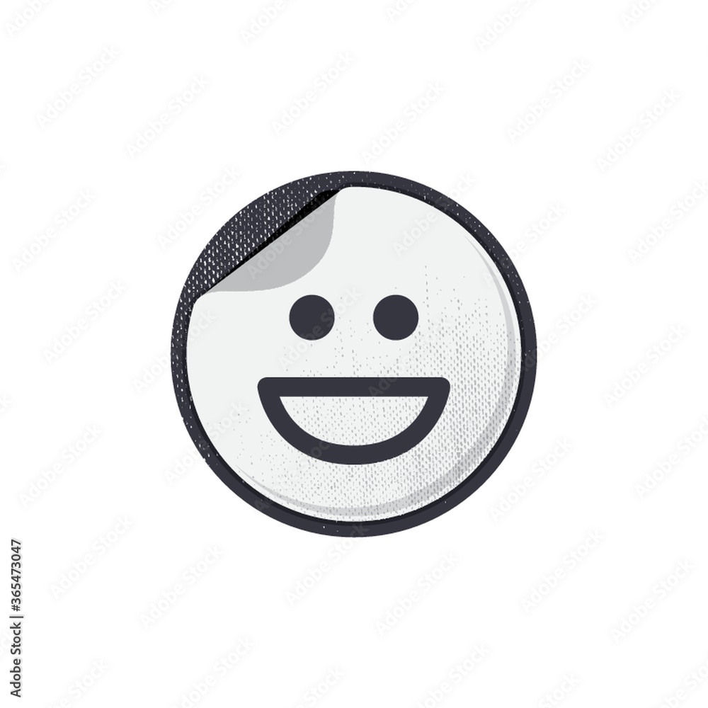 Fototapeta premium emoticon with big smile