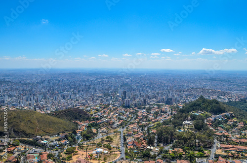 Panoramic view photographed on the top of the mountain in Belo Horizonte, Brazil. © Natael