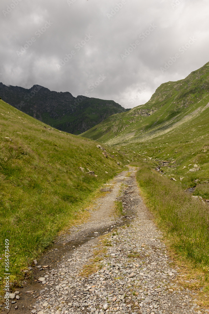 Mountain landscape in a cloudy day in spring time Mountain landscape in a cloudy day in spring time