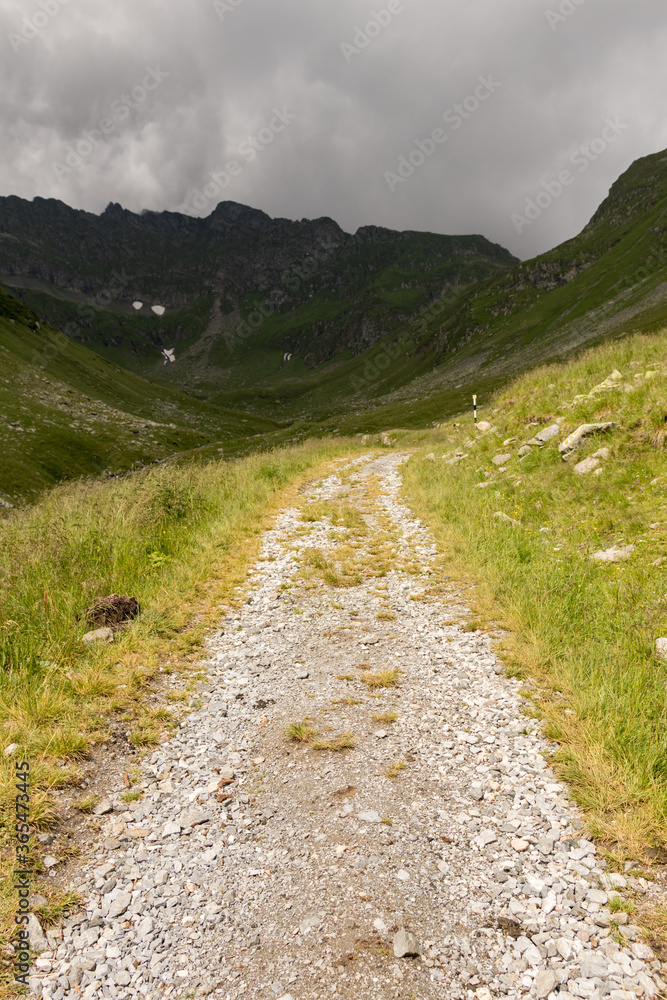 Mountain landscape in a cloudy day in spring time Mountain landscape in a cloudy day in spring time