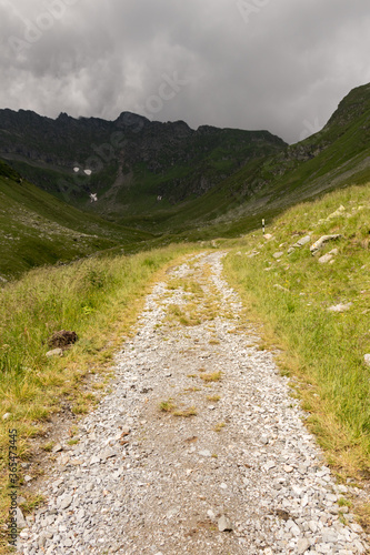 Mountain landscape in a cloudy day in spring time © Mihai