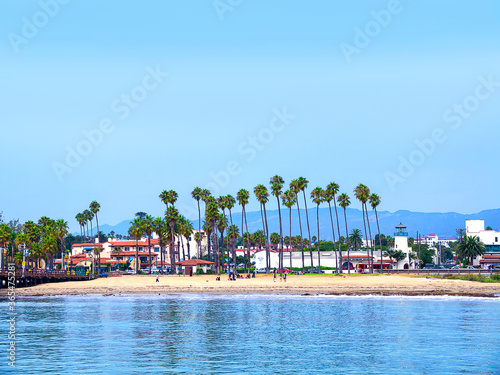 Santa Barbara is a city on the central California coast, with the Santa Ynez Mountains as dramatic backdrop