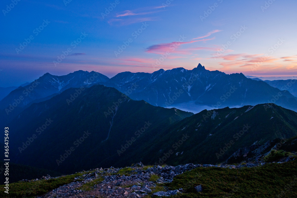Twilight, Mt. Yari, Japan Alps