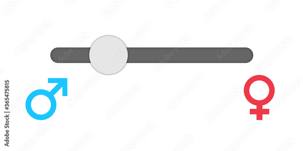 Nonbinary gender, sex and sexuality spectrum and scale - fluid lever between symbol of male, female, man and whoman. Illustration. Nonbinary gender, sex and sexuality spectrum and scale - fluid lever between symbol of male, female, man and whoman. Illustration.