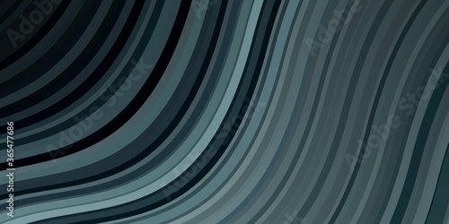 Dark BLUE vector layout with curves. Colorful illustration in abstract style with bent lines. Template for your UI design.