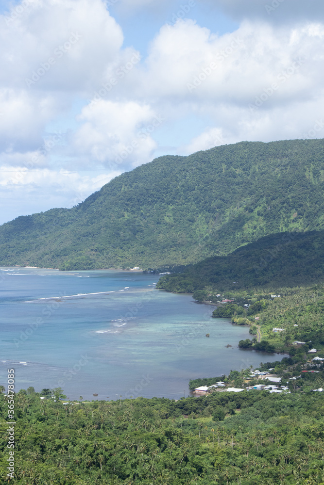 Mountain viewpoint in Samoa